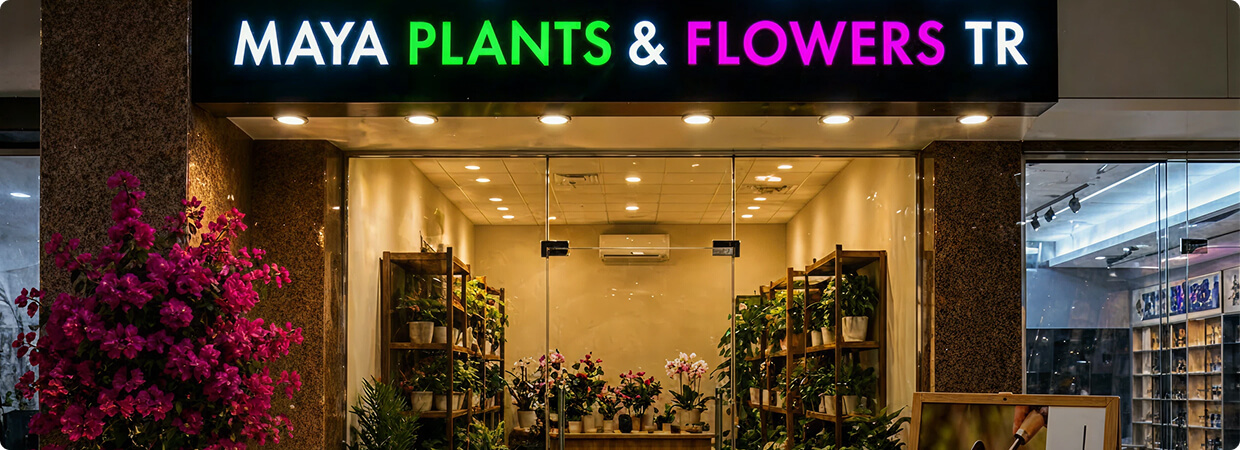 Hands caring for indoor snake plants in decorative pots
